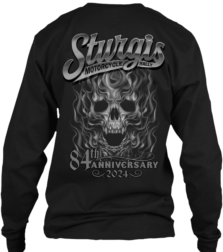 2024 Sturgis Motorcycle Rally Smokey Skull - 84th Anniversary