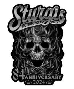2024 Sturgis Rally Smokey Skull 84th Anniversary Decals
