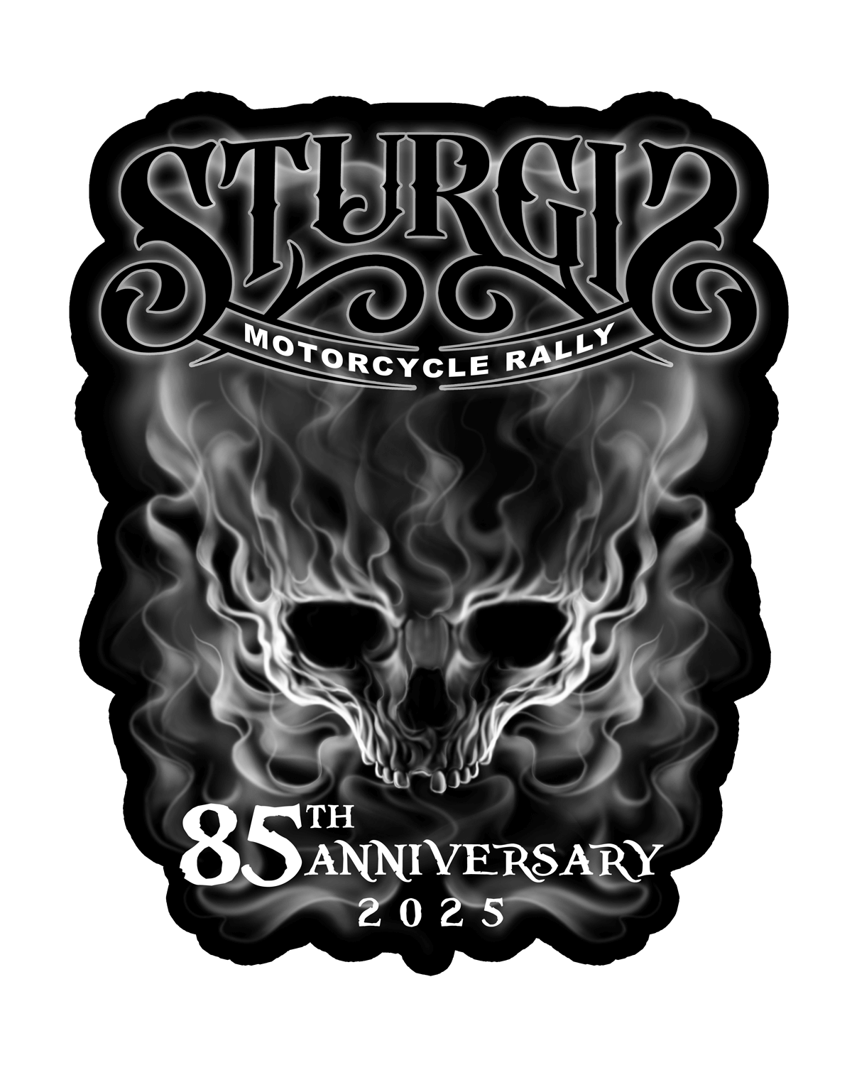 2025 Sturgis Rally Smokey Skull Decals