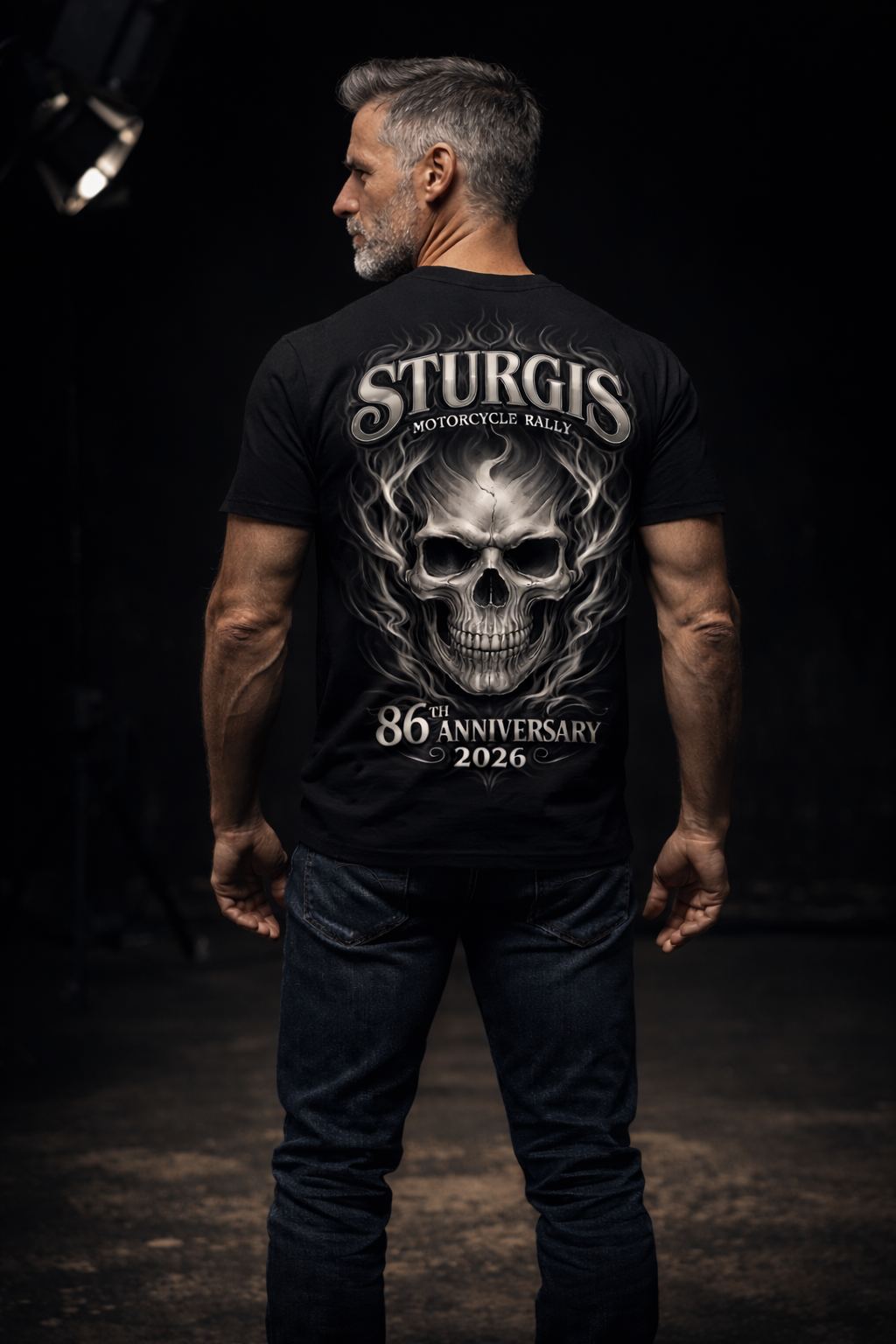 2026 Sturgis Motorcycle Rally Smokey Skull T-shirt - 86th Anniversary
