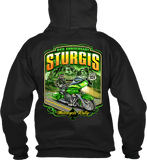 2024 Sturgis Motorcycle Rally Green Skeleton Rider - 84th Anniversary