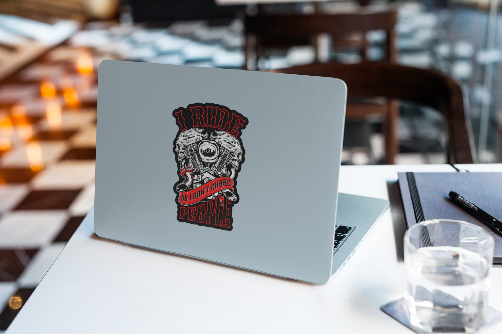 I Ride So I Don't Choke People Decal