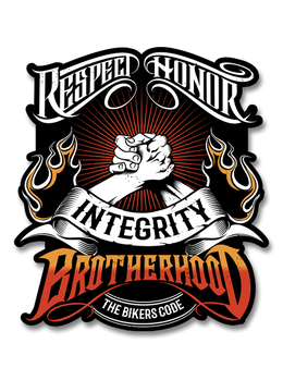 The Bikers Code Brotherhood Decal