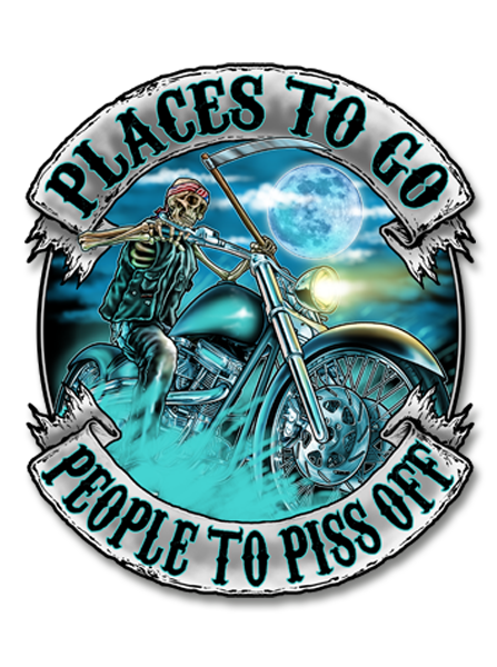 Places To Go, People To Piss Off Decal
