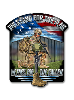 Stand For The Flag, Kneel For The Fallen Decal