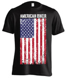 T-shirt - American Biker Flag (Front Print)