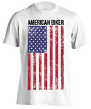 T-shirt - American Biker Flag (Front Print)