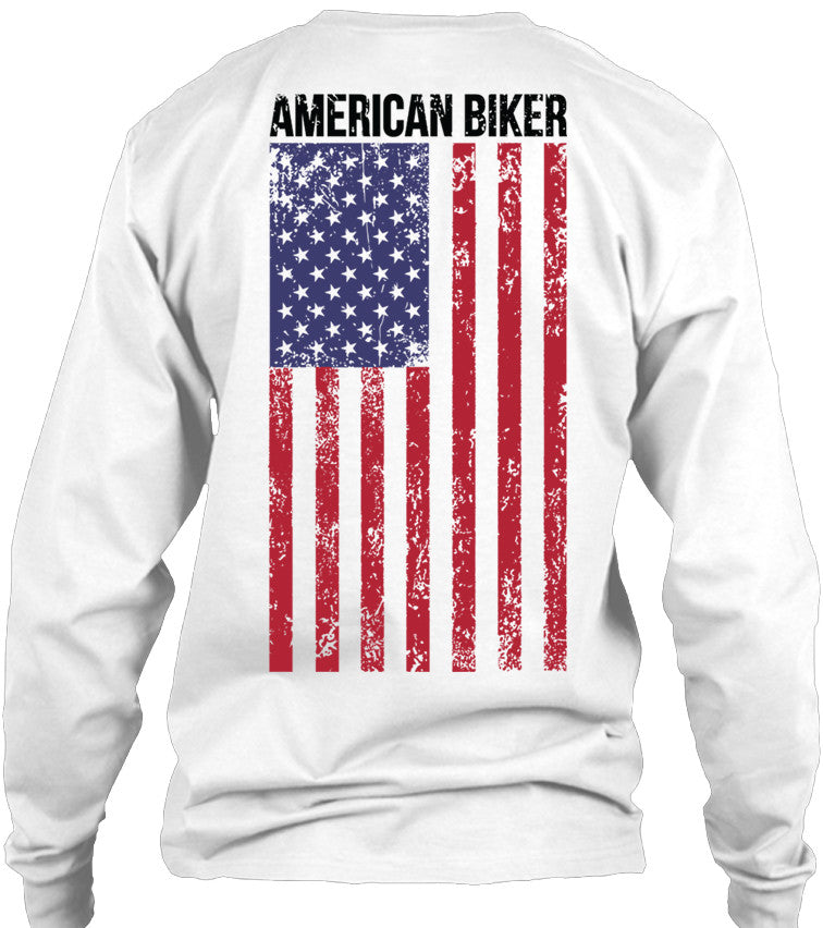 T-shirt - American Biker Flag