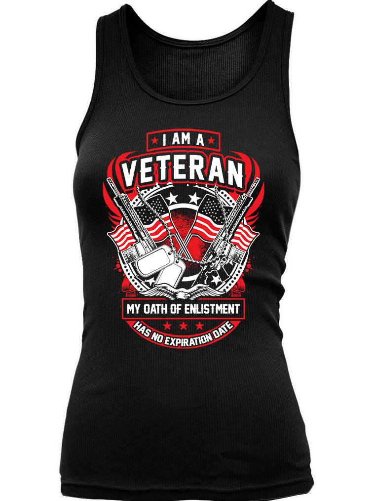 I Am A Veteran - Flag & Guns (Ladies)