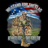 We Stand For The Flag, We Kneel For The Fallen (Front Print)