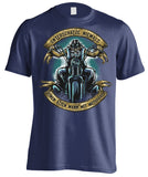T-shirt - Unterschätze Niemals Einen Alten Mann Mit Motorrad - (Frontdruck)