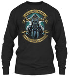 T-shirt - Unterschätze Niemals Einen Alten Mann Mit Motorrad - (Frontdruck)