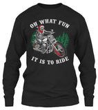 Oh What Fun It Is To Ride Christmas (Front Print)