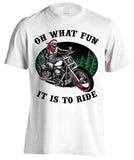 Oh What Fun It Is To Ride Christmas (Front Print)