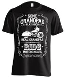 T-shirt - Real Grandpas Ride Motorcycles (Front Print)