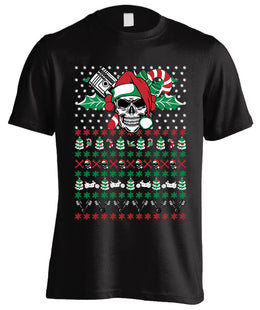 Ugly Christmas Skull Motorcycle