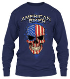 American Biker Skull (Front Print)