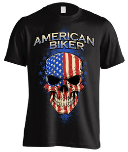 American Biker Skull (Front Print)