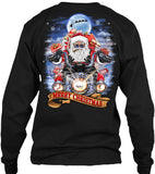 Biker Santa's Motorcycle Ugly Christmas T-shirt