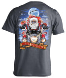 Biker Santa's Motorcycle Ugly Christmas T-shirt