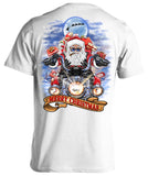 Biker Santa's Motorcycle Ugly Christmas T-shirt