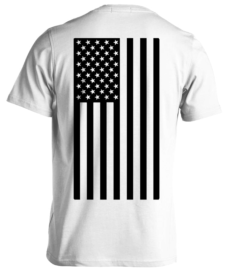 Gray American Flag T-shirt