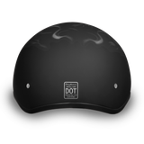 D.O.T. DAYTONA SKULL CAP- W/ PISTONS SKULL 1/2 SHELL HELMET