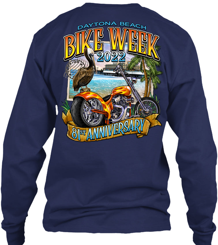 2022 Daytona Beach Bike Week Pier Postcard 81st Anniversary