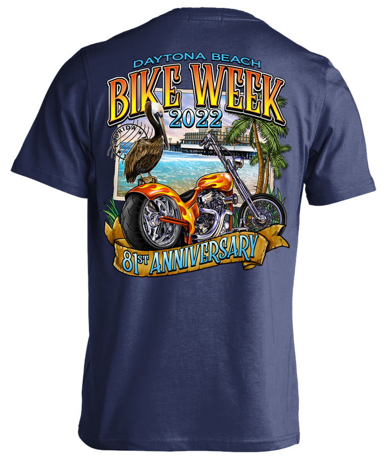 2022 Daytona Beach Bike Week Pier Postcard 81st Anniversary