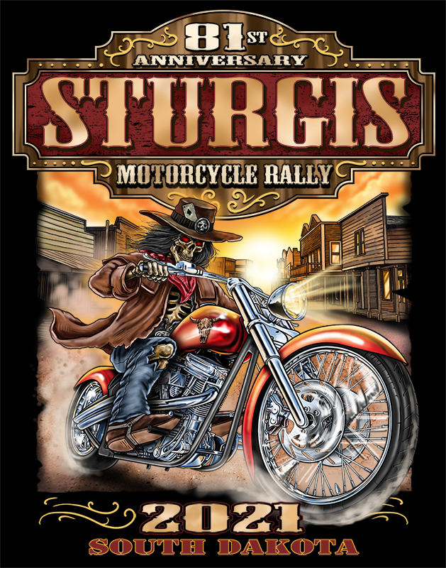 2021 Sturgis Motorcycle Rally Wild Bill 81st Anniversary T-shirt