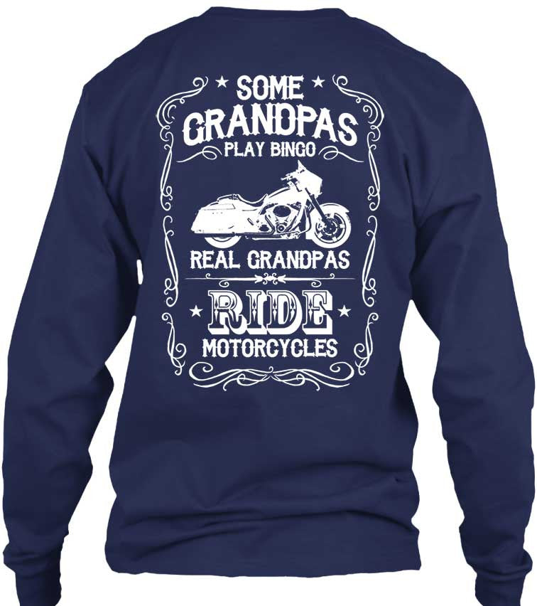 T-shirt - Real Grandpas Ride Motorcycles