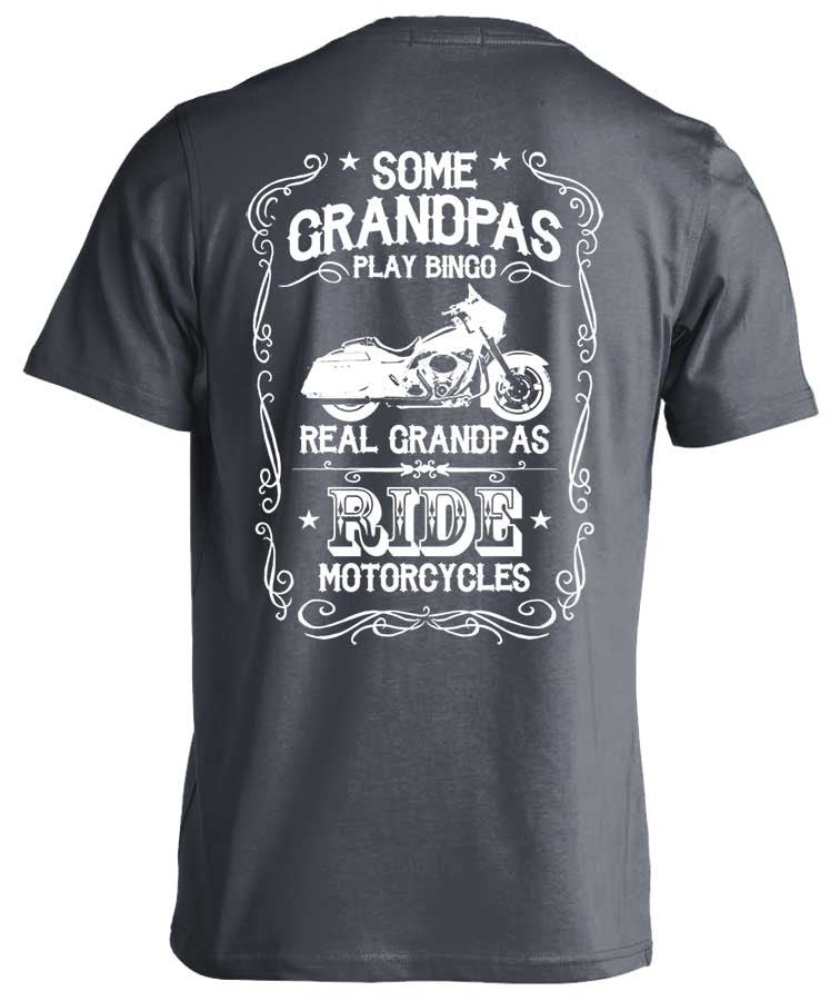 T-shirt - Real Grandpas Ride Motorcycles