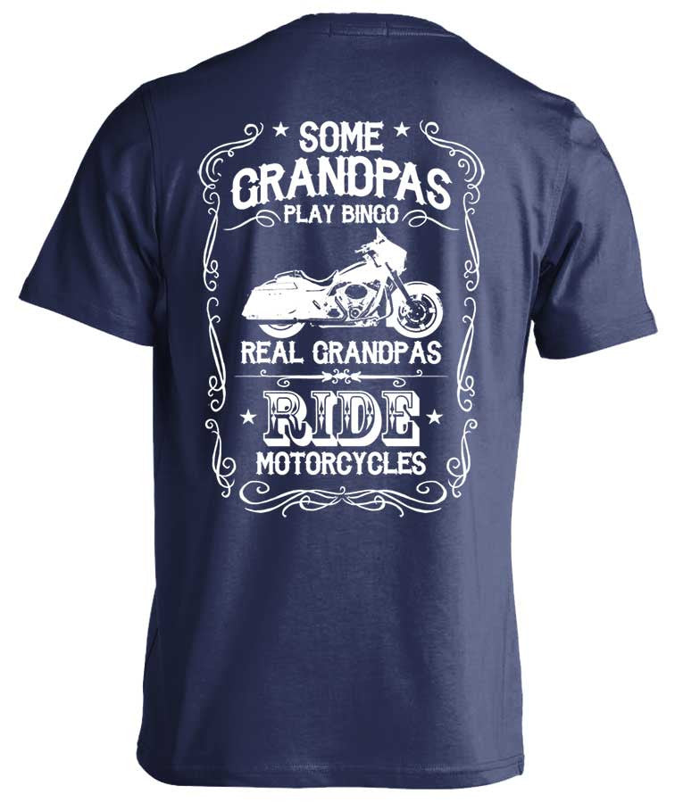 T-shirt - Real Grandpas Ride Motorcycles