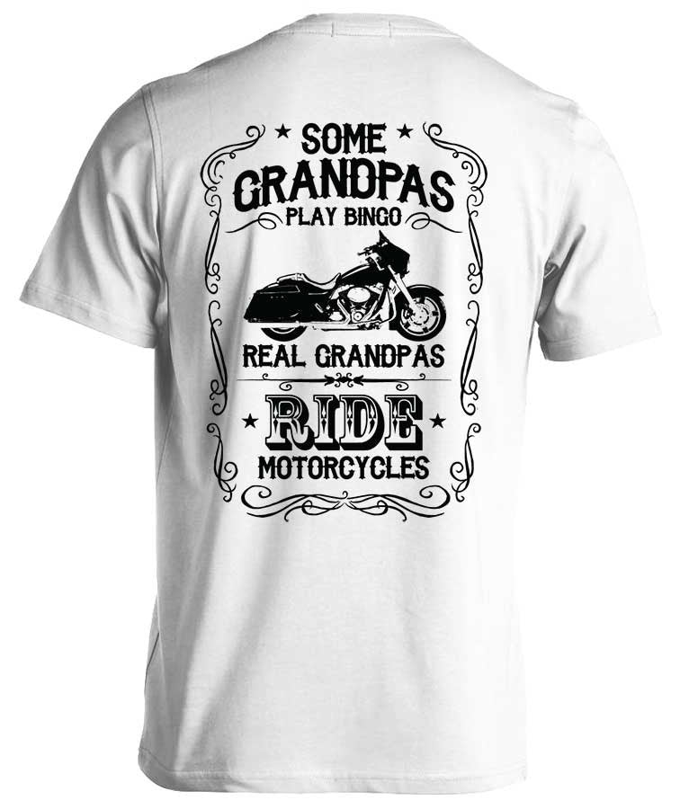 T-shirt - Real Grandpas Ride Motorcycles