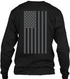 Gray American Flag T-shirt