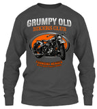 Grumpy Old Bikers Club Motorcycle (Front Print)