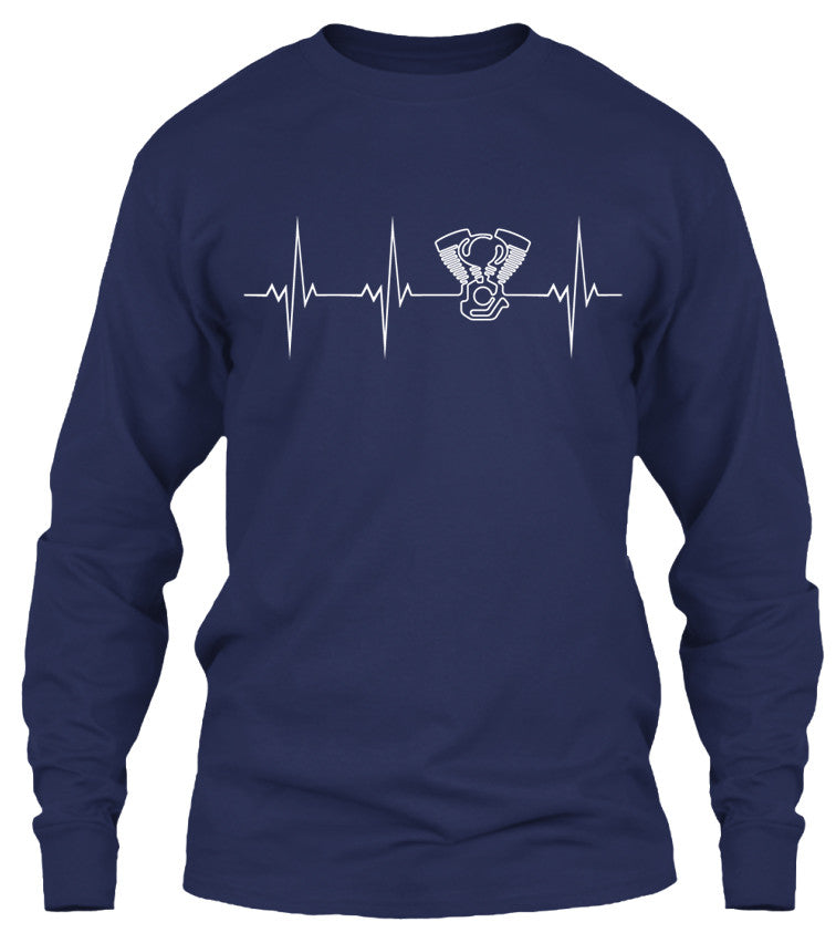 Heartbeat of a Biker V-twin Motorcycle Engine