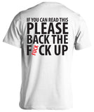 If You Can Read This Please Back The F*ck Up