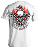 T-shirt - Biker Cross & Skull