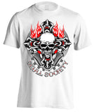 T-shirt - Biker Cross & Skull (Front Print)