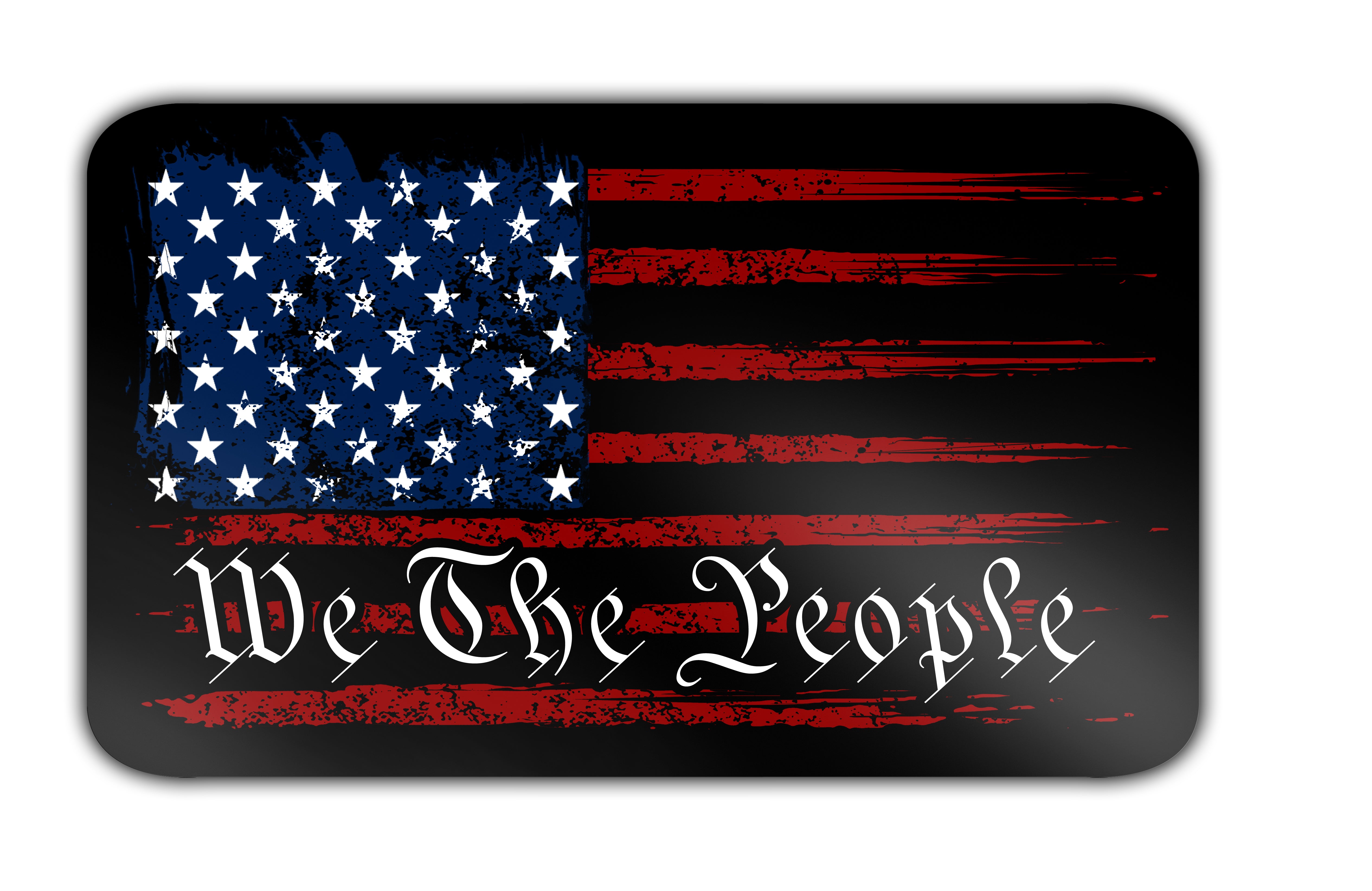 We The People American Flag Decal