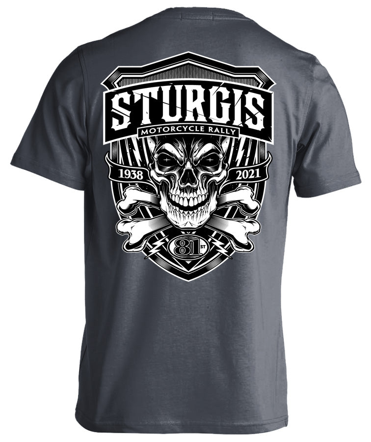 2021 Sturgis Motorcycle Rally Skull & Crossbones - 81st Anniversary