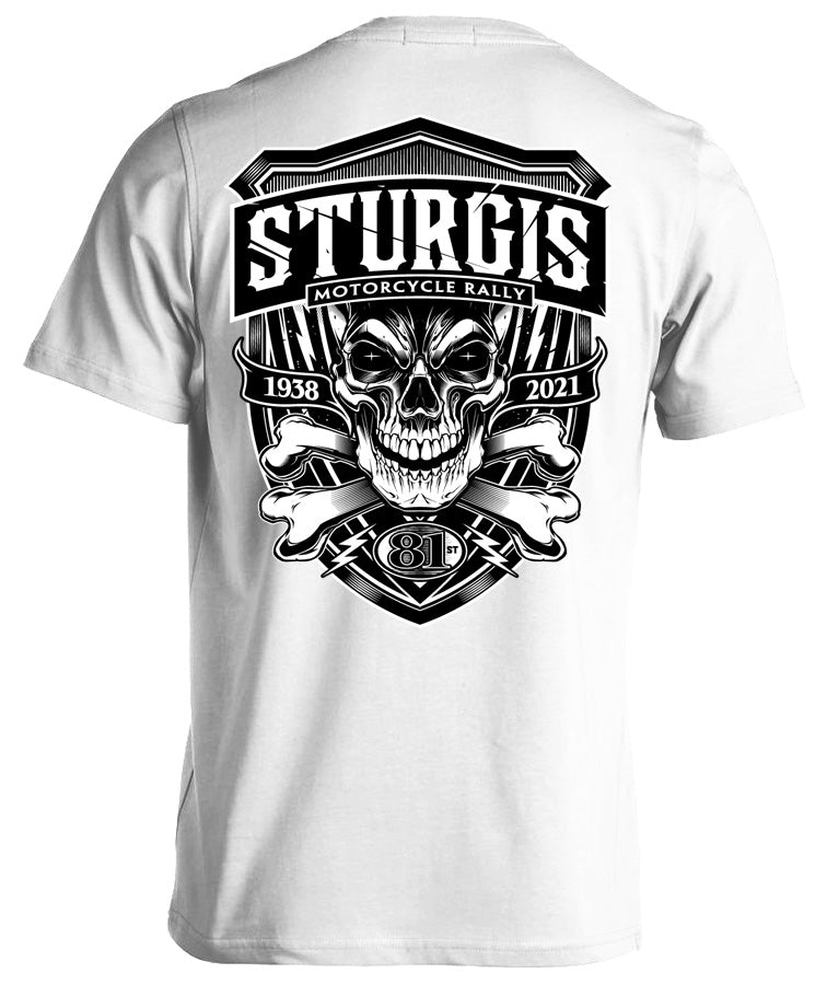 2021 Sturgis Motorcycle Rally Skull & Crossbones - 81st Anniversary