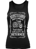 T-shirt - Respect Is Earned Loyalty Is Appreciated (Ladies)