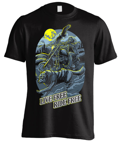 Live Free Ride Free (Front Print)