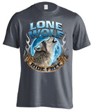 Lone Wolf, Ride Free (Front Print)