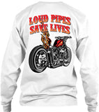 T-shirt - Loud Pipes Save Lives Old School Bobber