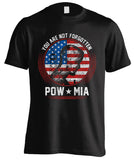 POW/MIA You Are Not Forgotten T-shirt (Front Print)