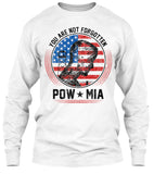 POW/MIA You Are Not Forgotten T-shirt (Front Print)