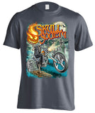 Pumpkin Head Halloween T-shirt (Front Print)
